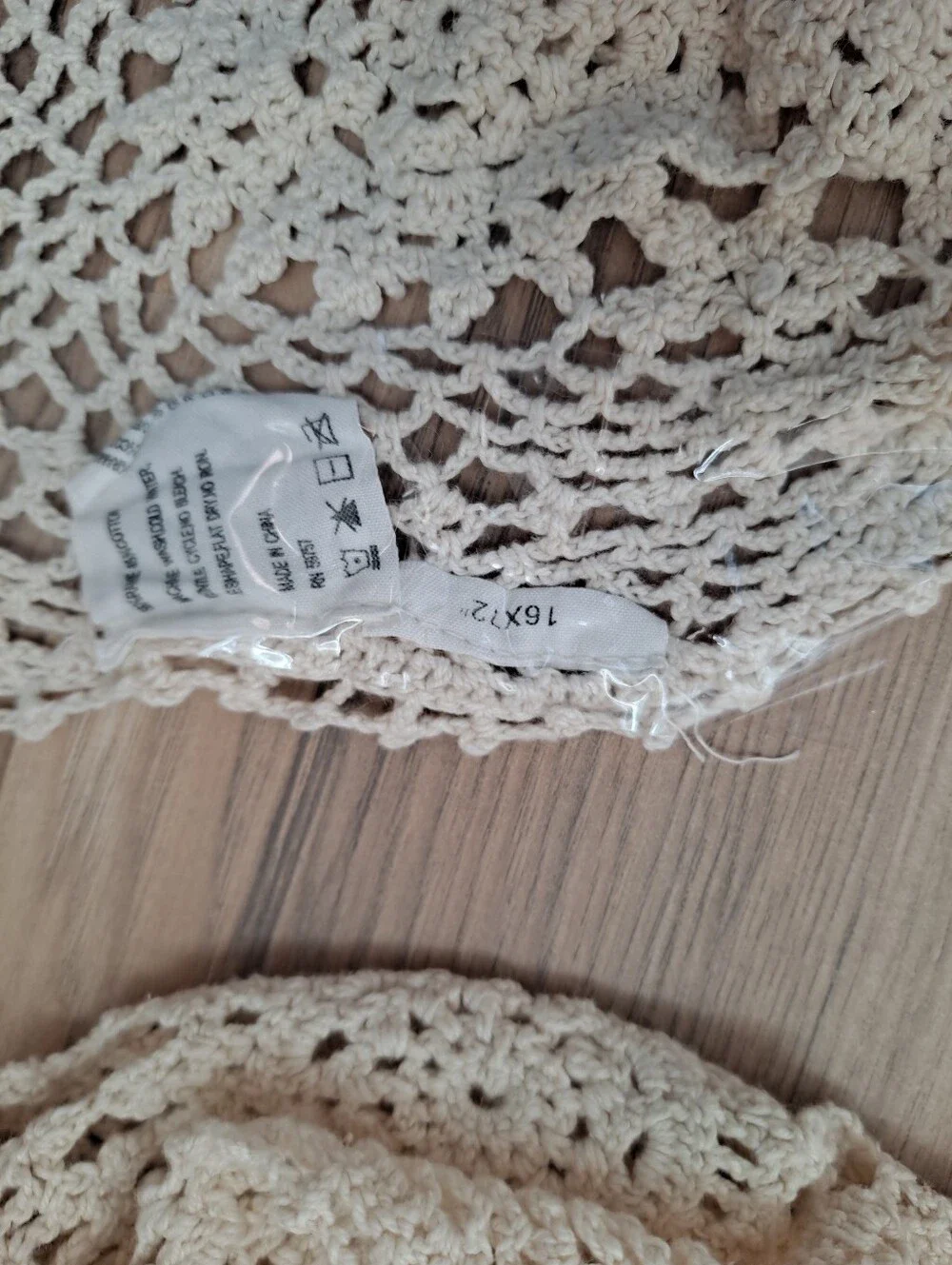 Crochet Runner Set Mix Cotton/Rame Boho Beautiful Set of 2 Beige